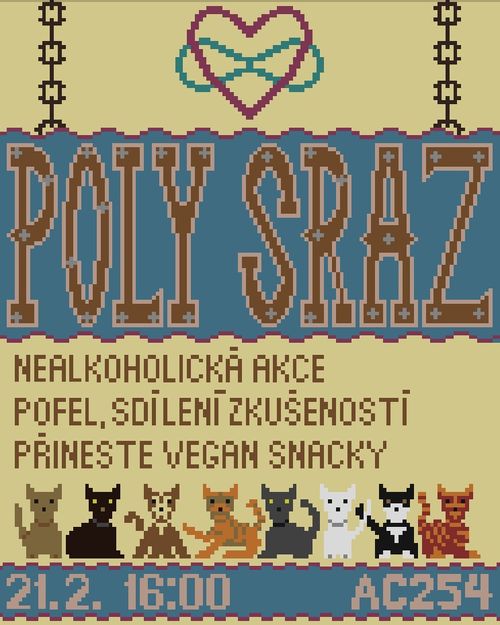 Polysraz
Nealkoholická akce
Pofel, sdílení zkušeností
Přineste vegan snacky
21.2. 16:00 AC254
