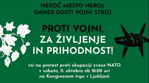 PROTESTNI SHOD PROTI NATO SREČANJU V LJUBLJANI