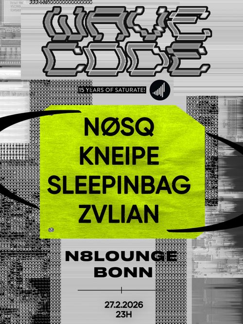 WAVECODE - 15 YEARS OF SATURATE! RECORDS (copyright: https://www.instagram.com/ov3rdrivebass/)