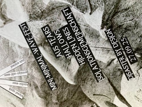Mini-Minimal Fest AUS TEARS - HALLOWS - HIDDEN LINES 