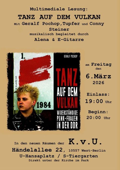 Multimediale Lesung "Tanz auf dem Vulkan"