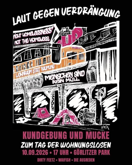 Laut gegen Verdrängung
