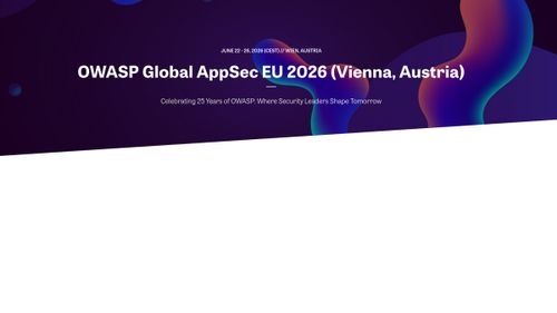 OWASP Global AppSec EU 2026