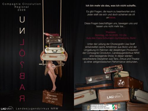Landesjugendzirkus - Premiere UNLÖ?BAR - 6 Artistinnen aus Bonn