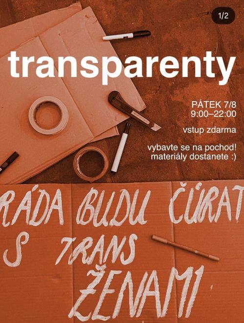 Transparenty: poslední příprava na průvod