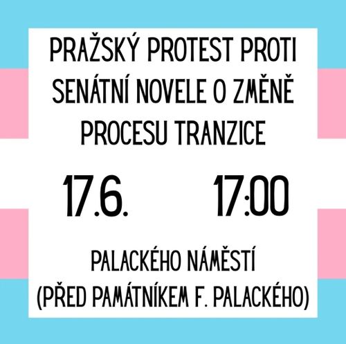 Pražský protest proti senátní novele o změně procesu tranzice