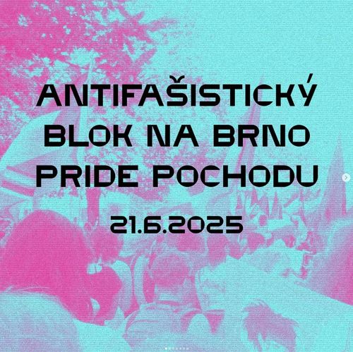 Antifašistický blok na Brno Pride Prochodu