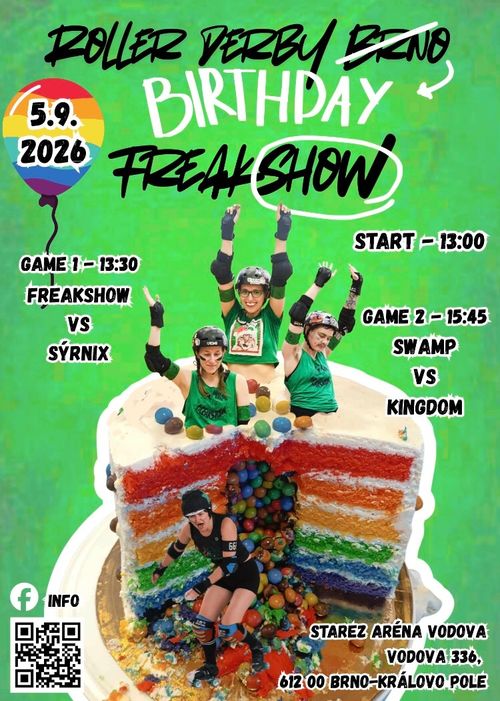 Roller Derby Brno Birthday Freakshow
