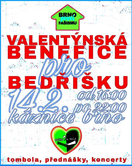 Valentýnská benefice pro Bedřišku