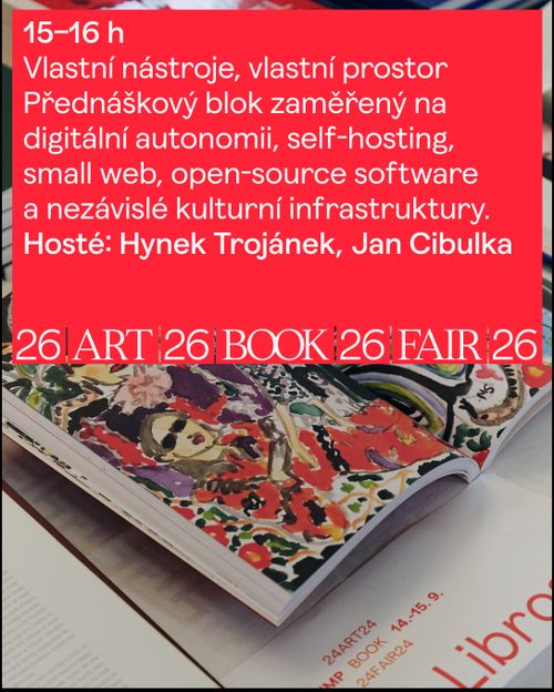 GHMP Bookfaire 2026: Debata "Vlastní nástroje, vlastní prostor"