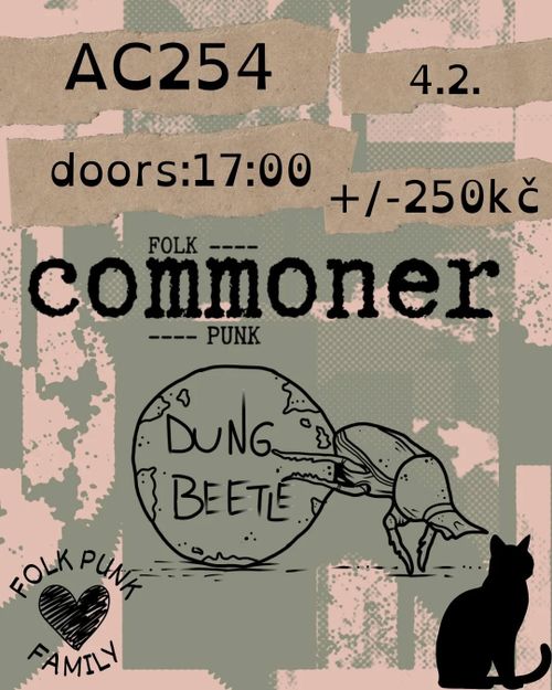 Koncert: Commoner a Dungbeetle