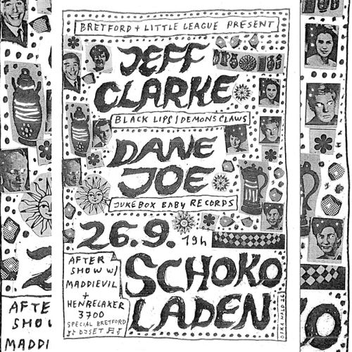 JEFF CLARKE (folk, black lips/demons claws) & DANE JOE (ambient/exp, jukebox baby records) & Bretford Supreme DJ-Team!