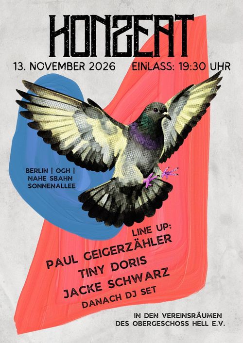 Jacke Schwarz und die Nieten + Tiny Doris + Paul Geigerzähler