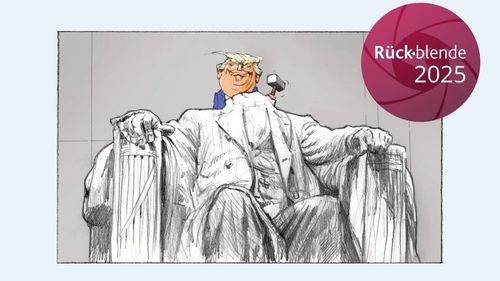 Ausstellungseröffnung Die Rückblende 2025 - Der deutsche Preis für politische Fotografie mit dem Karikaturenpreis der deutschen Zeitungen