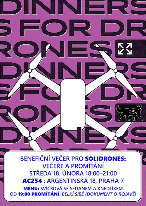 Benefiční večer pro Solidrones vol. 8: večeře a promítání 